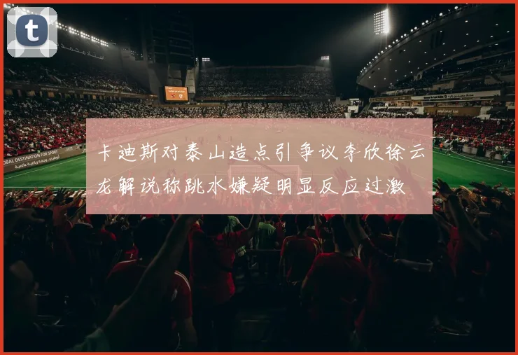 卡迪斯对泰山造点引争议李欣徐云龙解说称跳水嫌疑明显反应过激